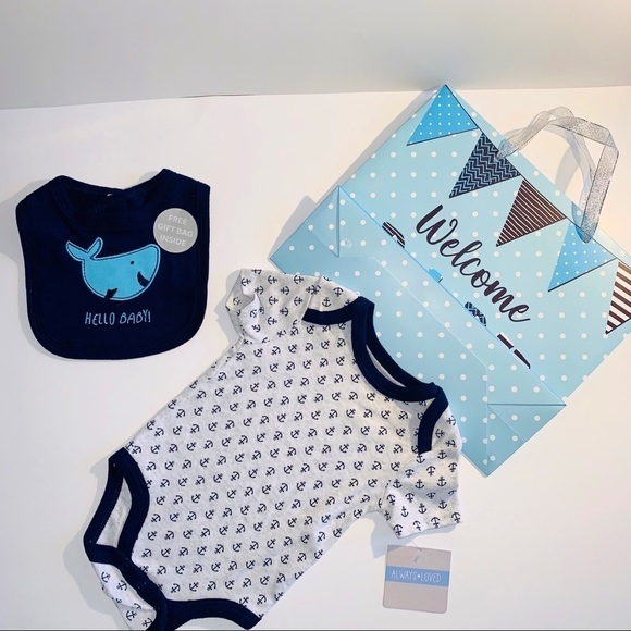 3 PIECE SET BABY BOY 3-6 MONTHS ALWAYS LOVE - Picture 1 of 4